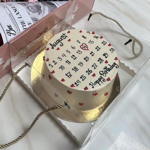 بوكس ورد وكيك 4 انش وكرت الحب