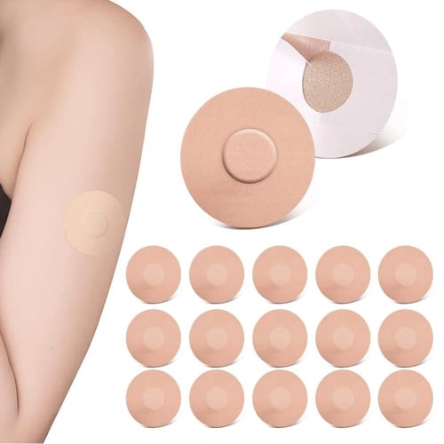 10 لصقات لون بيج ضد الحساسية لتثبيت سنسر فريستايل