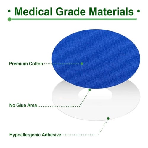 20 لصقة ملونه لتثبيت السنسر بدون غراء بالمنتصف.