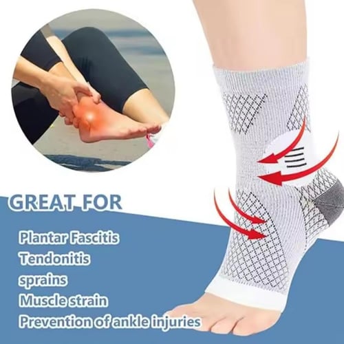 جوارب ضغط لتخفيف ألم القدمين والتورم لمرضى السكري.