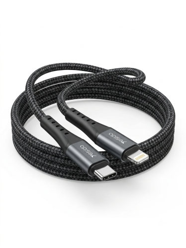 سلك شحن USB-C to Lightning من Yesido – طول 2 متر،...