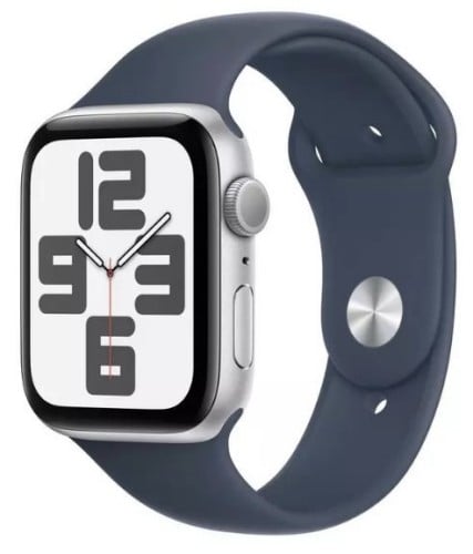 ساعة ابل اصدار SE مقاس 44 سلفر 2023