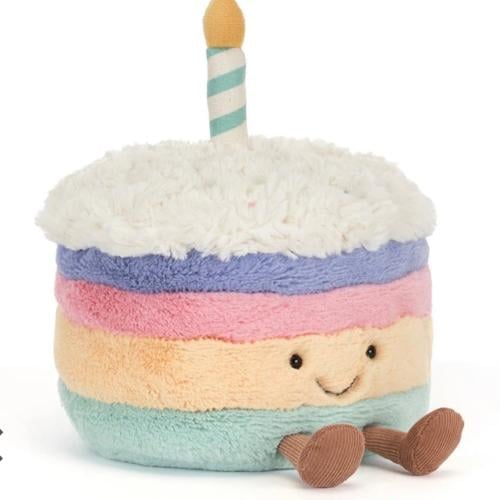 فوري Jellycat Amuseables Rainbow Birthday Cake