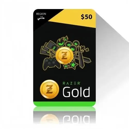 بطاقة ريزر جولد 50 $ - عالمي