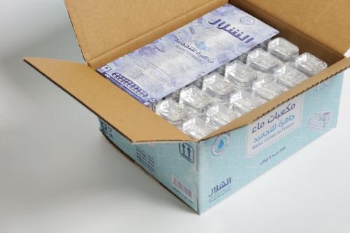 6 كراتين مكعبات ماء جاهزة للتجميد