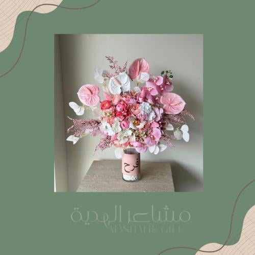 فازة ورد صناعي