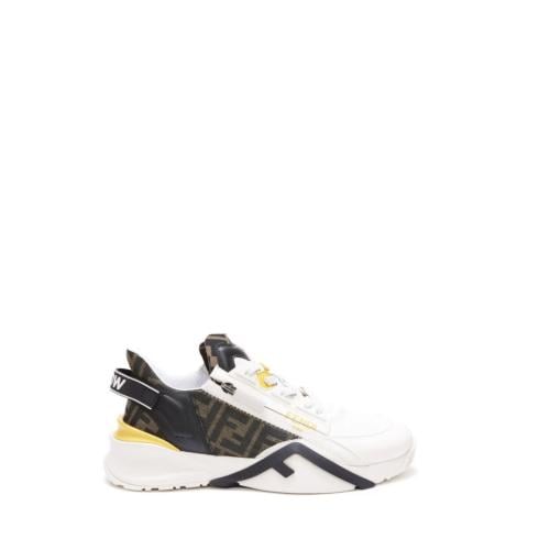 Fendi Flow Color-Block Low and white