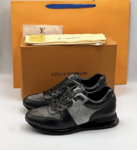 حذاء لويس فيتون رسمي اسود/ سلفر