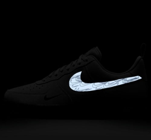 Nike AIR FORCE 1 '07 LV8 Reflective Swoosh - Cool...