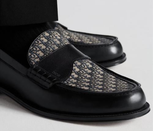 حذاء Dior اسود ملكي (رسمي)