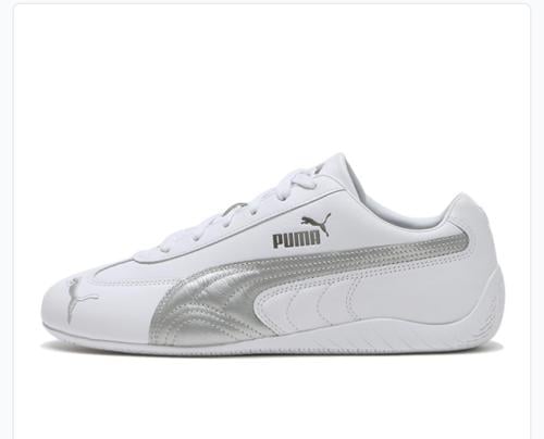 بوما شوز سبيد كات أبيض فضي أو جي للجنسين