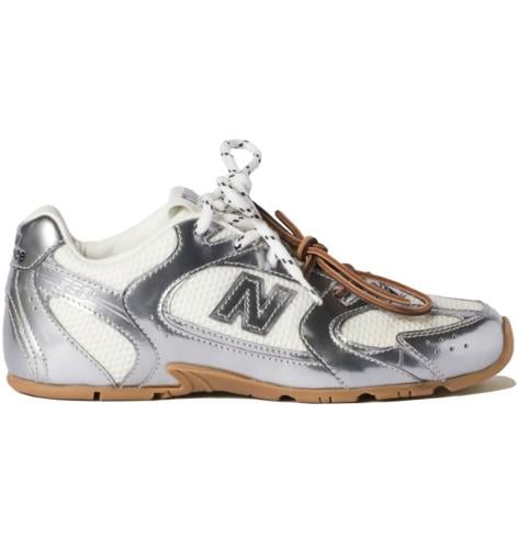 New Balance x Miu Miu 530 SL Metallic Leather & Me...