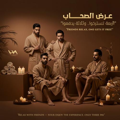 عرض الصحاب 3 اشخاص الرابع مجانا بفرع قريش فقط ( مس...