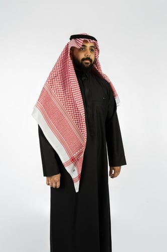 شماغ روسيل احمر