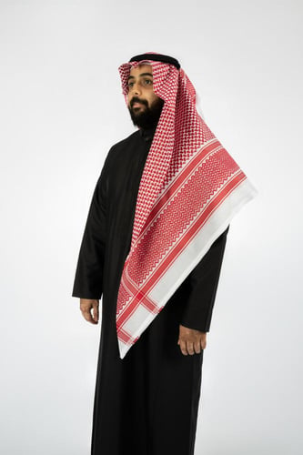 شماغ ديبون احمر موديل ST-E