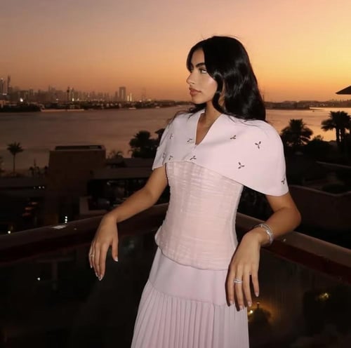 تخصيص الوردي الفاتح مطوي الحلو فستان الحفلة الراقص...