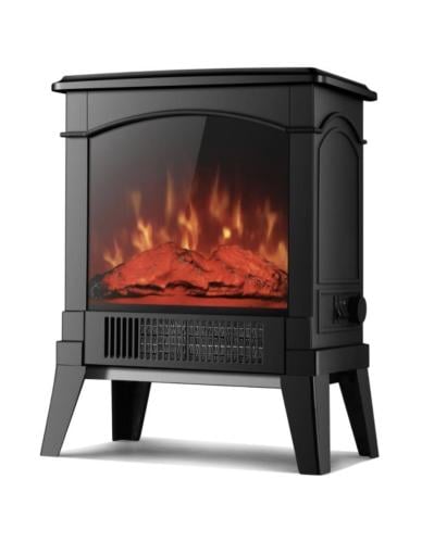 دفاية ديكور على شكل دولاب اسود