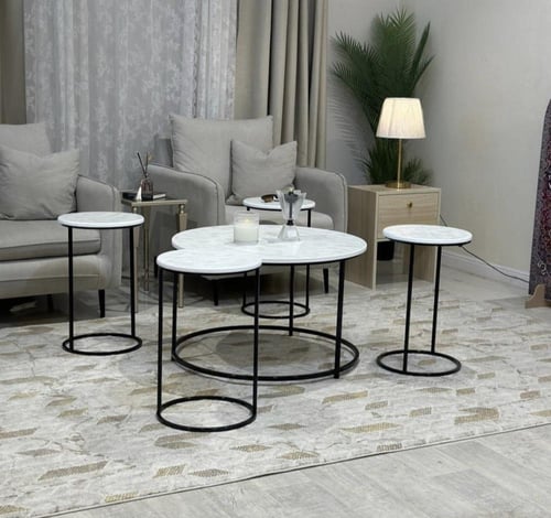 طقم طاولات ٥ قطع