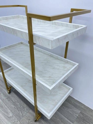 عربة تقديم بديل رخام