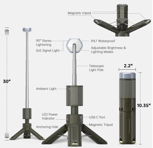 اضاءة التخييم