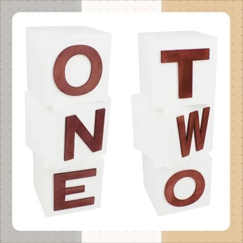 بروبس صناديق ONE & TWO - أبيض وعودي
