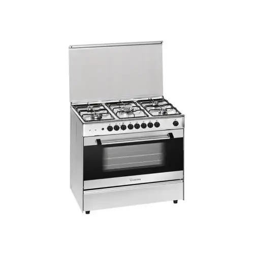 فرن ميرليس غاز 5 عيون استيل 60×90 موديل (G 900 X)