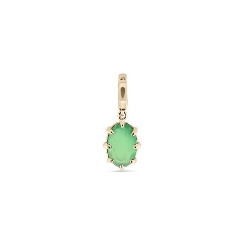CHARM'D Green Agate 18k Necklace Charmتعليقة سلسال...