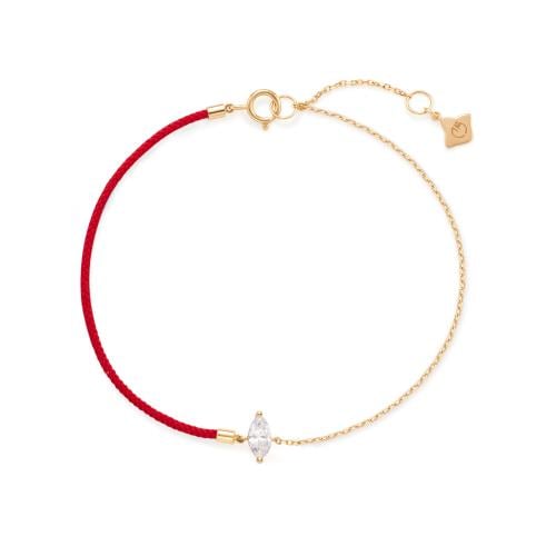 أسواره نصف حبل أحمر مع ألماس| كورد