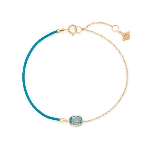 أسواره نصف حبل أزرق مع حجر توباز | كورد