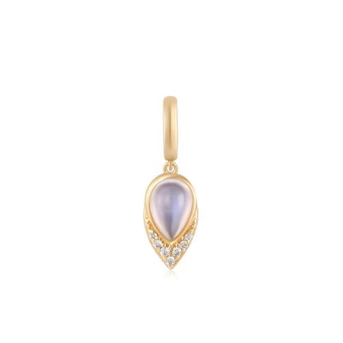 CHARM'D 18k Moonstone Charmتعليقة سلسال بحجر القمر...