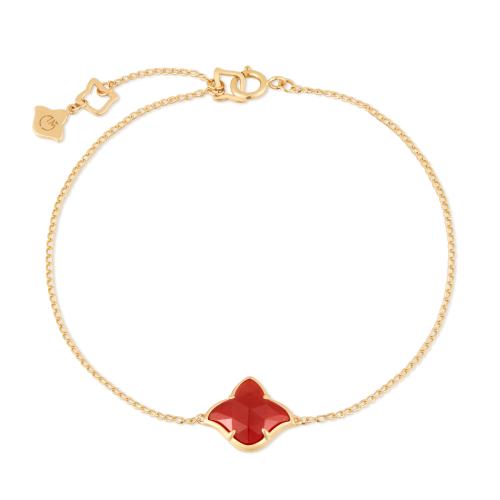 سوار ذهب عيار 18 العقيق الأحمر | سكون 18K Gold bra...