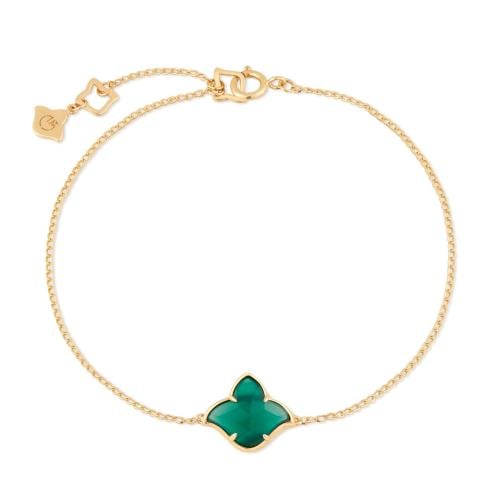 سوار ذهب عيار 18 الزمرد الأخضر | سكون 18K Gold bra...