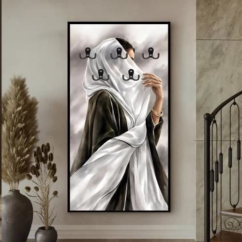 Canvas board with modern design for hanging clothe...