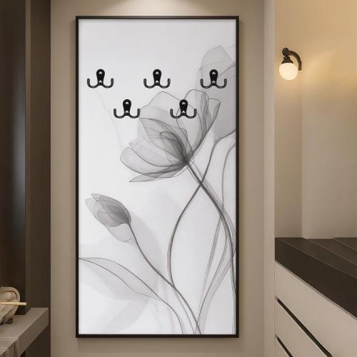 Canvas board for hanging clothes with soft plant l...