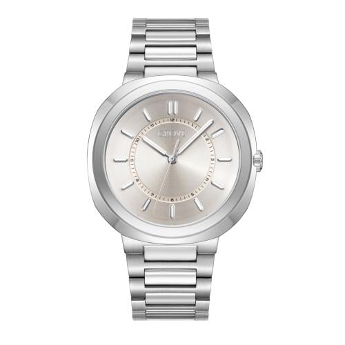 ساعة رجالية – فضي بالكامل بتصميم كلاسيكي – ستانلس...