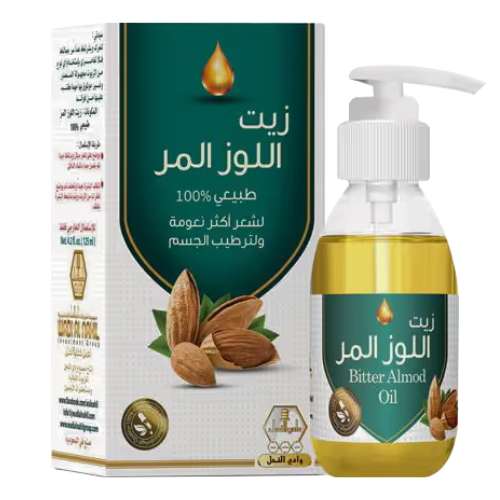 وادي النحل زيت اللوز المر للجسم والوجه 125 مل