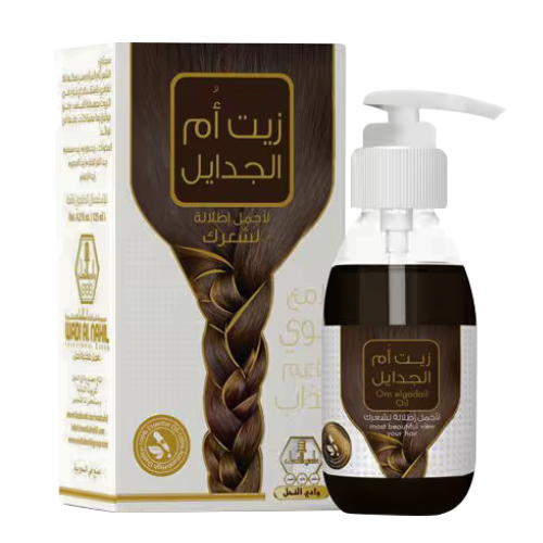 وادي النحل زيت ام جدايل للشعر 125 مل