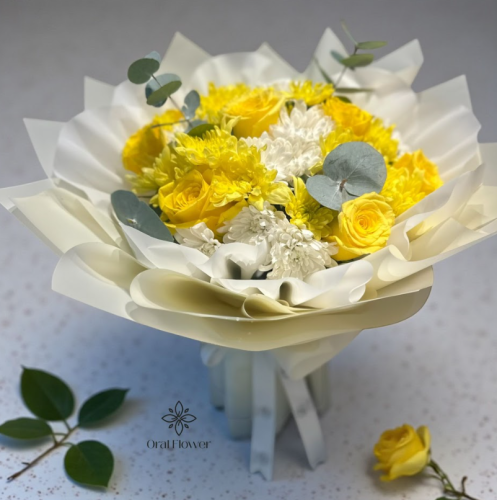 باقة ورد اصفر