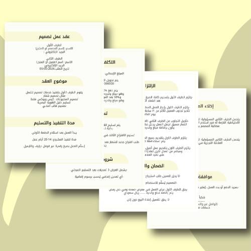 عقد تصميم شعار , هوية تجارية
