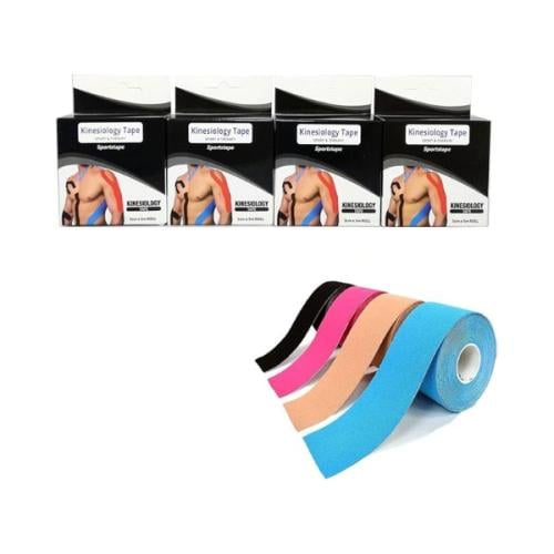 شريط عضلي رياضي مضاد للماء لدعم المفاصل - 4 علب +...