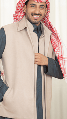 سديريه جوخ بقصتين اماميه وجيوب