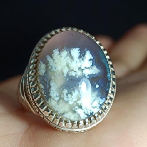 عقيق ورد الربيع مشجر مصور طبيعي