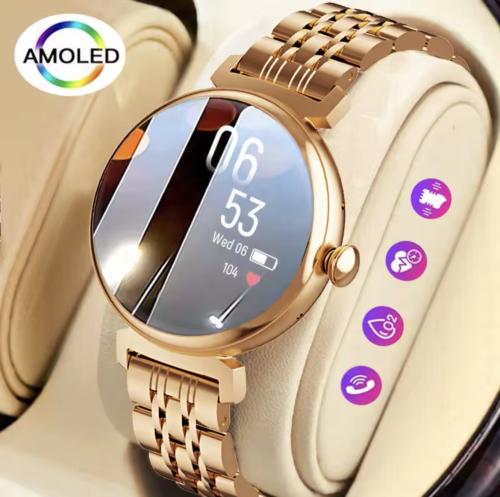ساعة ذكية بشاشة AMOLED