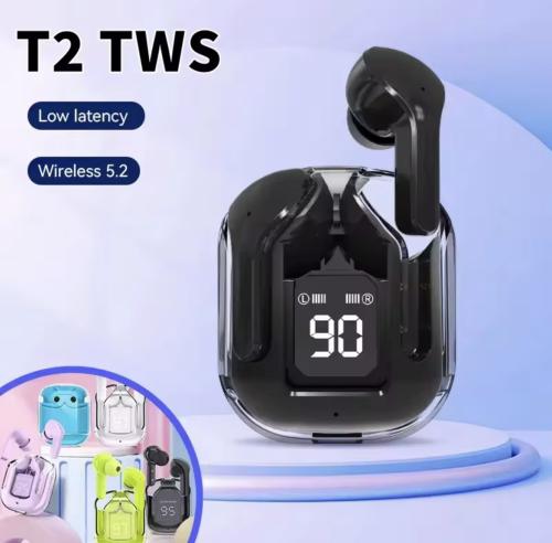 سماعات أذن لا سلكية بشاشة ديجيتال صوت ستيريو