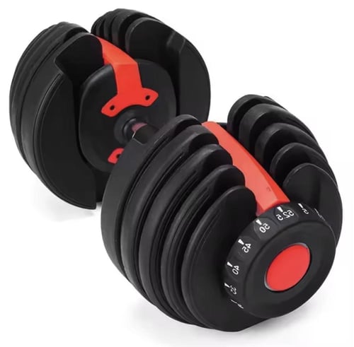 مجموعة دمبل قابله للتعديل بوزن 52.5 رطل و 90 رطل