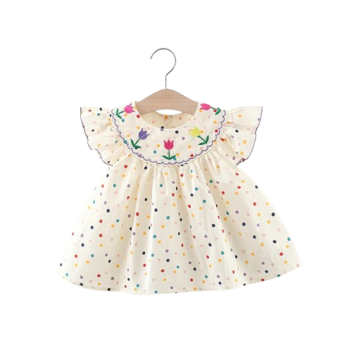 فستان قطني للألطفال