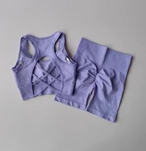 مجموعة لياقة بدنية عالية الخصر ورفع الورك للنساء