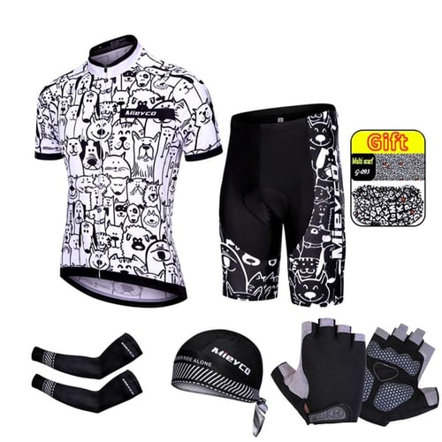 طقم ركوب دراجات رجالي صيفي – جيرسي خفيف وقابل للتن...