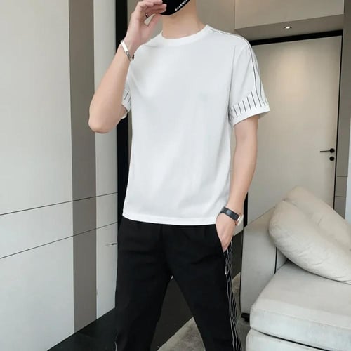 طقم "كول موف" الرجالي – خفّة الحرير الجليدي بأسلوب...