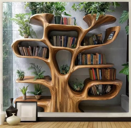 شجرة رف الكتب القماشية – لمسة ديكور عصرية وعملية